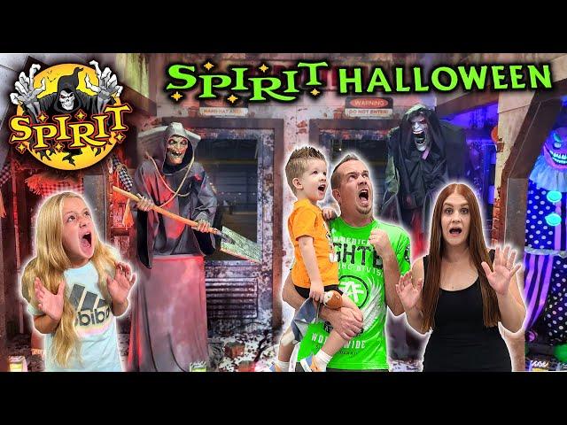 Taking Our Kids to Spirit Halloween!!! Our Scariest Compilation Yet!