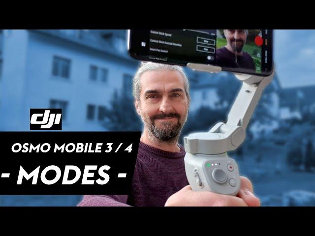 DJI Osmo Mobile 3 & OM 4 - Tips & Tricks - Gimbal Modes Tutorial