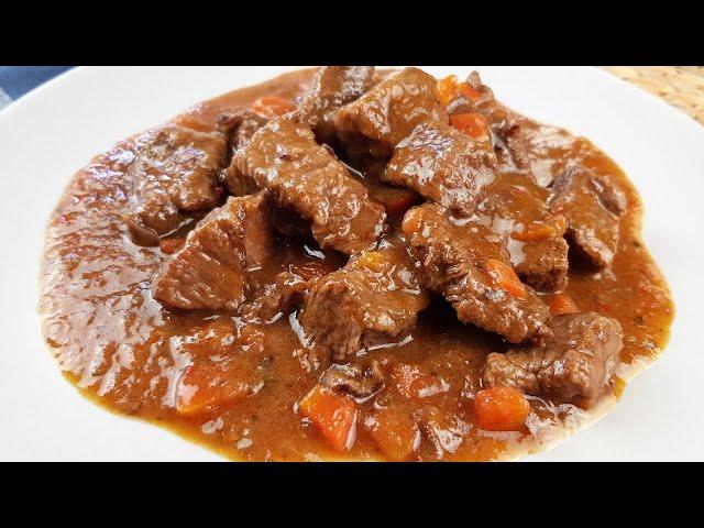 Carne en salsa tradicional al ritmo del chup chup ( Ternera en salsa )