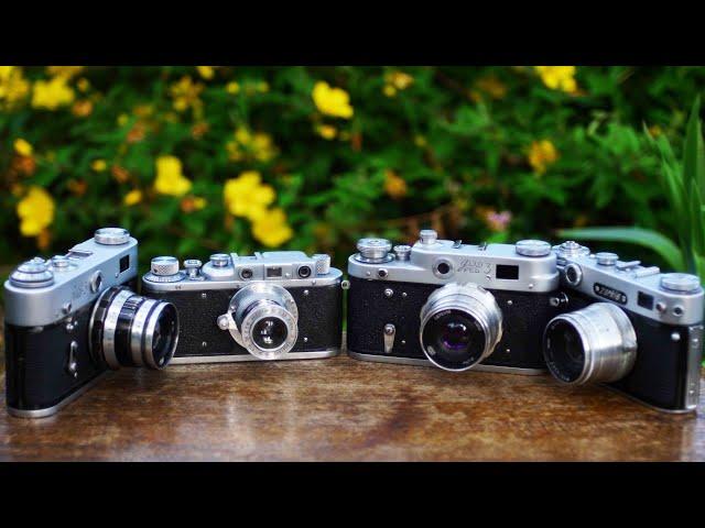 Small, Silent, Simple!! Four Favourite Soviet Rangefinder Cameras, Compared.