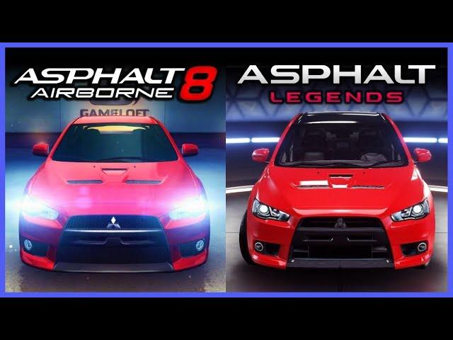 Asphalt 8 vs 9 Graphics Comparison