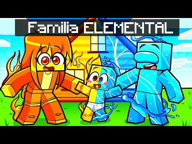 Jugando como FAMILIA ELEMENTAL en Minecraft!