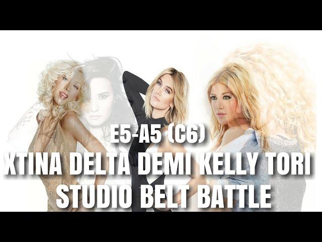 Christina Aguilera, Delta Goodrem, Demi Lovato, Kelly Clarkson & Tori Kelly // STUDIO BELT BATTLE