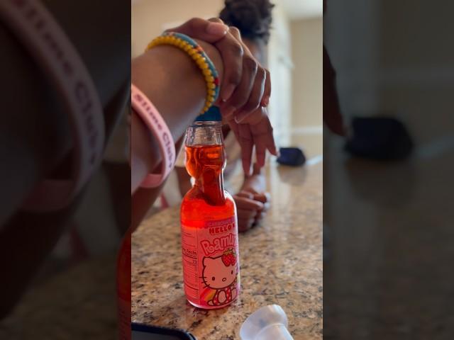 How to open Hello Kitty Ramune soda #ramune