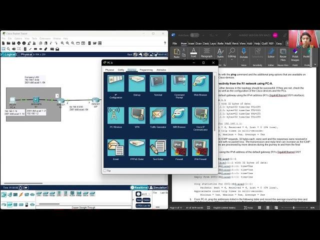 13 3 2 Lab   Use Ping and Traceroute to Test Network Connectivity