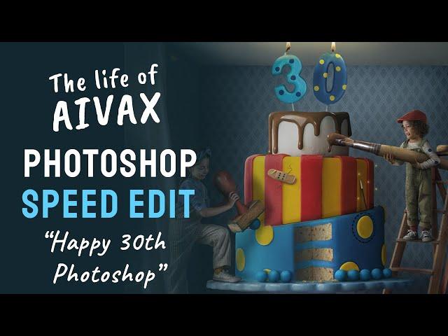 Photoshop Speed Edit - "Happy 30th Photoshop"