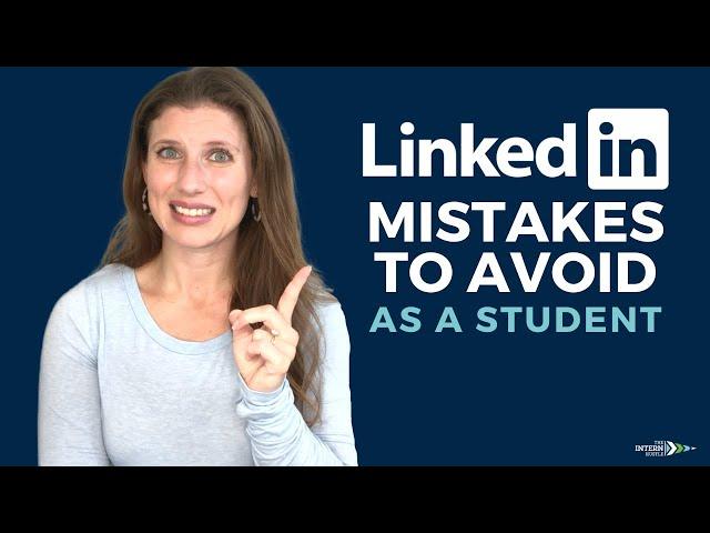 LinkedIn for Students - Stop Doing This Now!
