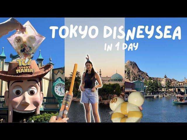 Tokyo DisneySea in 1 day | food & rides & souvenir shopping  cutest disney park!