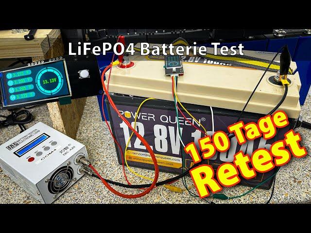 Power Queen 12,8V 100Ah #lifepo4 mit Heizfunktion - 150 Tage Retest, Kapazität und Zelldrift