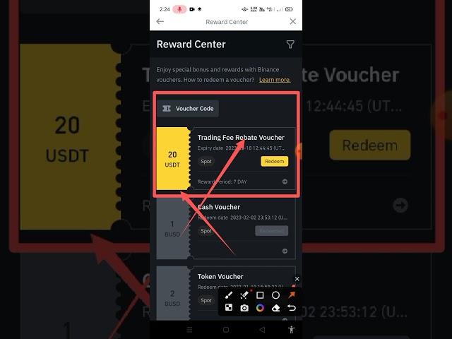 Binance Live 20$ USDT Claim | Trading Fee Free | Binance Trading #shorts #binance #usdt #claim