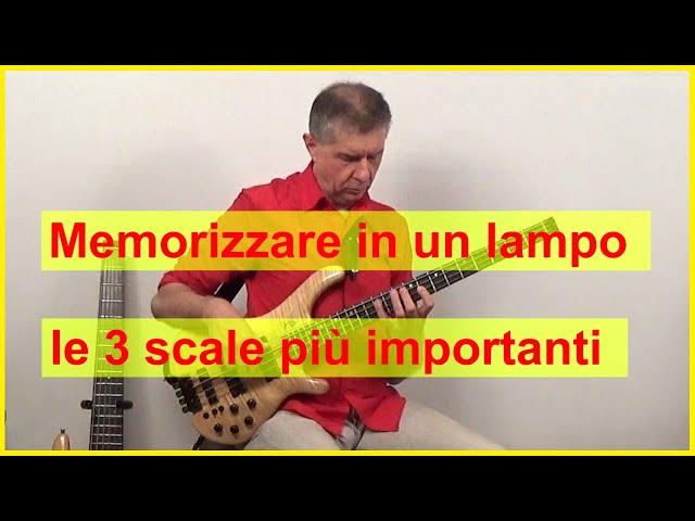 Memorize the three most important scales on the bass in a flash (impro ideas)