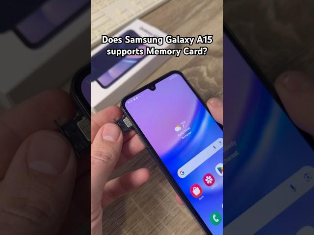 Does Samsung Galaxy A15 supports memory SD card? #samsung #galaxya15 #sdcard #shorts