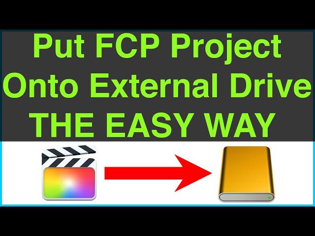 Backup Final Cut Pro Projects to an External Drive the EASY WAY in 5 Steps