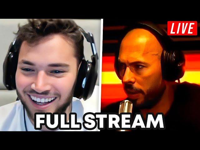Adin Ross X Andrew Tate Full Stream with Guests!