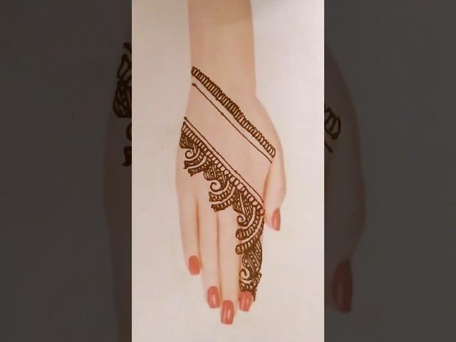 Very Easy Simple Back HandMehndi Design Trick For -Mehandi ka Designs-Stylish Mehendi designs #2025