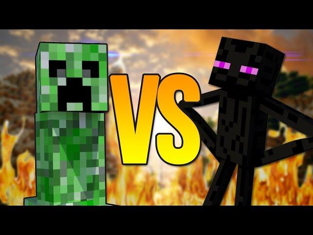 Эндермен VS Крипер | СУПЕР РЭП БИТВА | Enderman Minecraft ПРОТИВ Creeper