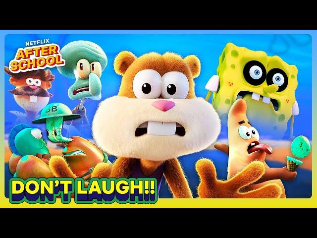 Bikini Bottom UNHINGED for +4 Minutes | Saving Bikini Bottom: The Sandy Cheeks Movie | Netflix