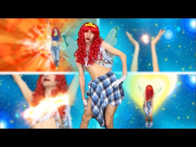 Winx Club SPOOF: Bloom's Magic Winx transformation in real life