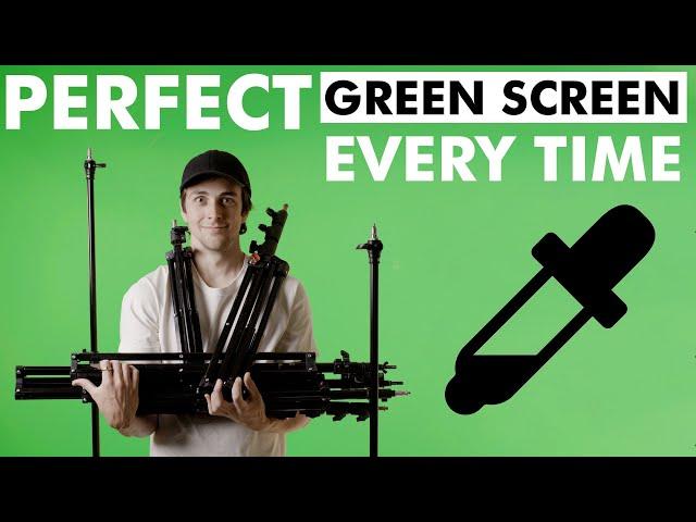 How to set up a PERFECT green screen (chromakey)