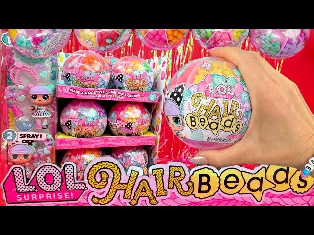 ASMR LOL Surprise Capsules! Hair Beads Oddly Satisfying Toy Unboxing and Review