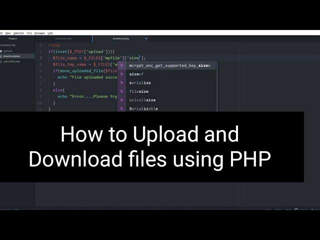 How to Upload and Download files using PHP in Hindi | CSEtutorials