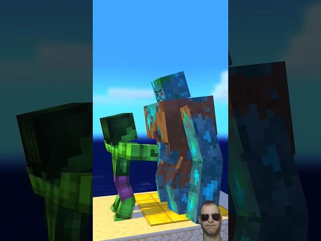 Steve vs. Mutant Drowned!  Epic Showdown Underwater! #minecraft #gaming #roblox