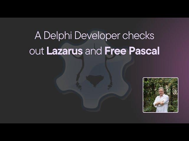 My first look at Lazarus and Free Pascal