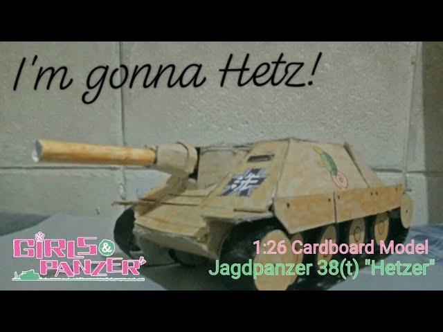 Cardboard Models: Girls und Panzer Jagdpanzer 38(t) "Hetzer"