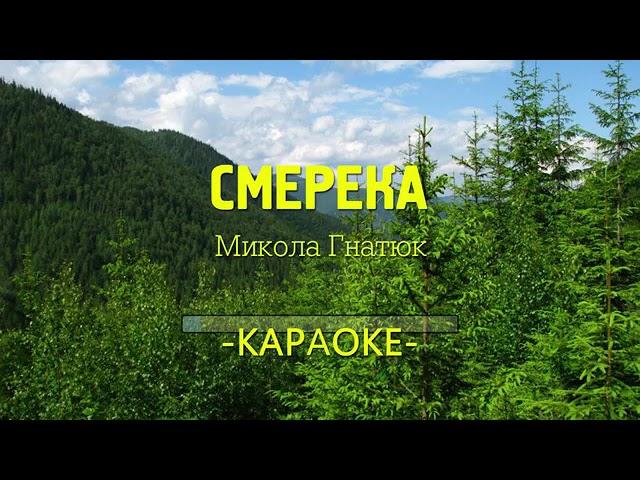 Ой смерека (караоке)...