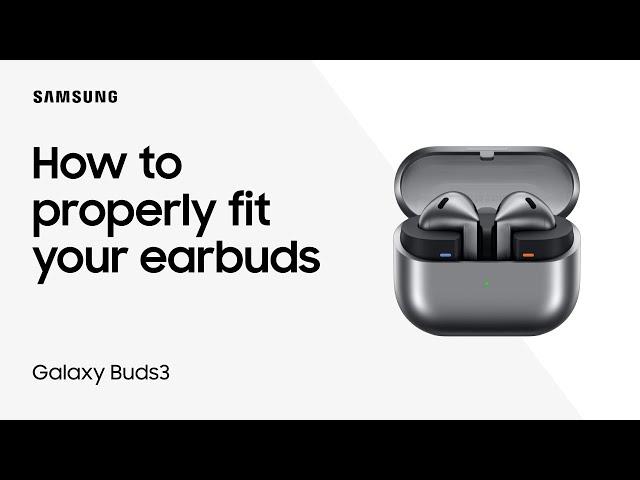 How to wear your Galaxy Buds3 for the best sound and fit | Samsung US