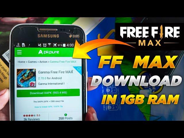 How To Download Free Fire Max In 1GB Ram