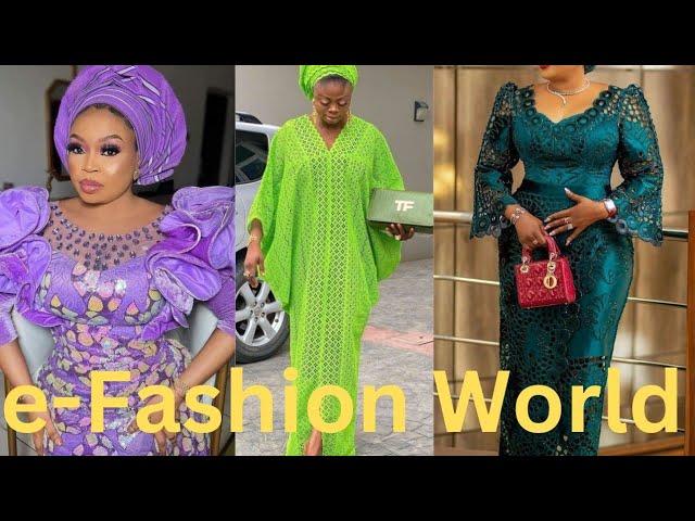 New Owambe Asoebi Dress Designs | Most Latest Lace, Velvet And Ankara styles For Owambe