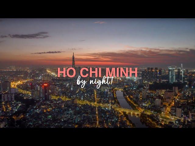 Ho Chi Minh City (Saigon) by Night | Beautiful Places Aerial Views (Drone Footage)