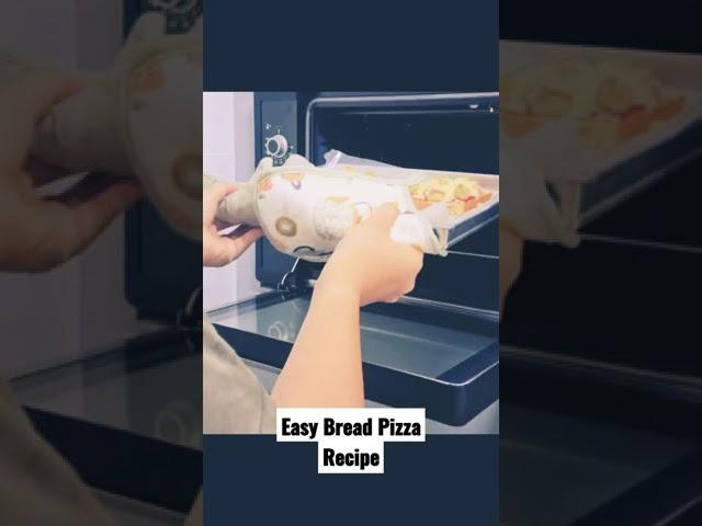 Easy Bread Pizza Recipe #breadpizza  #shorts #shortsbeta