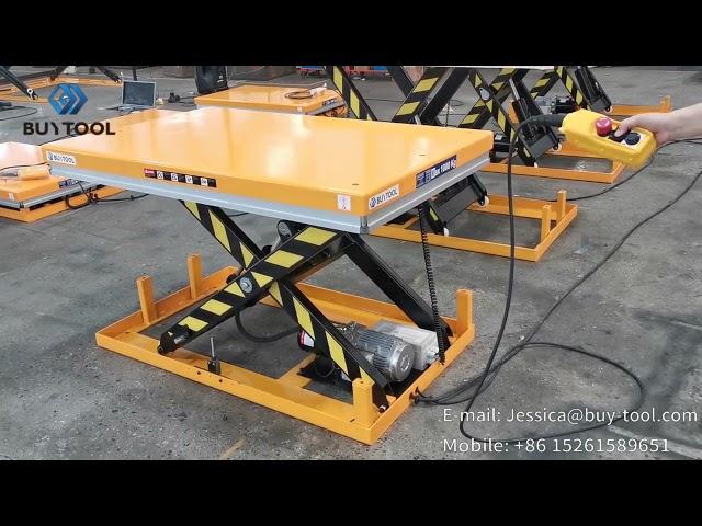 2000 Lbs Stationary Lift Table Hydraulic Stainless Steel