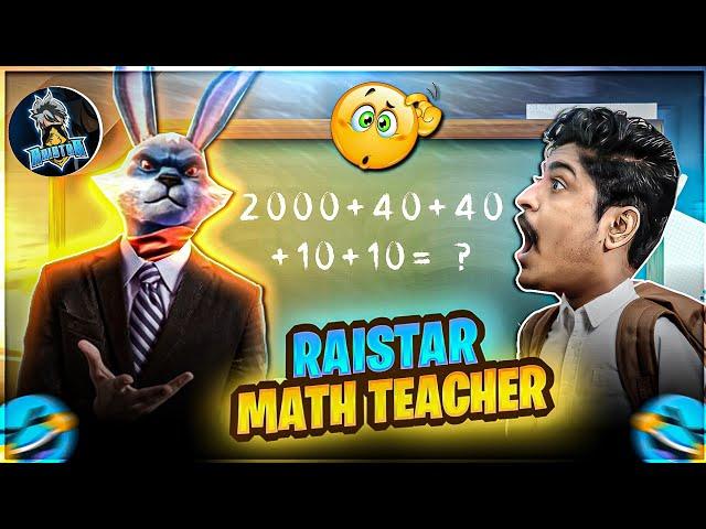 RAISTAR MATH TEACHER 2024 ‍ FUNNY MOMENTS GYANSUJAN OP REACTION ON LIVE - Garena Free Fire