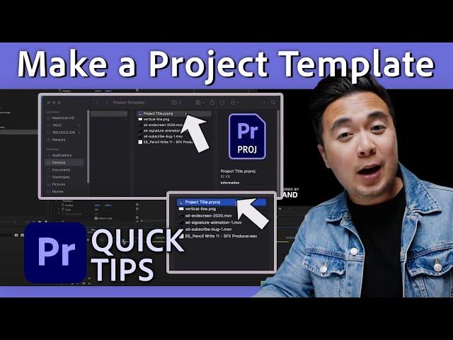 How to Make a Project Template in Premiere Pro | Quick Tips with Sidney Diongzon | Adobe Video