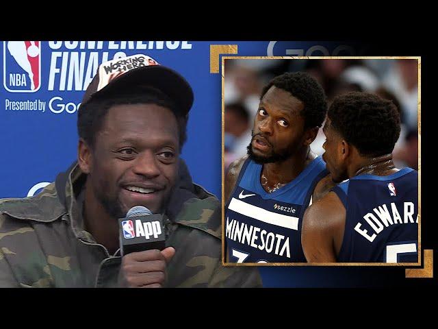 "He's the definition of selfless." Julius Randle On Anthony Edwards' Leadership | May 24, 2025