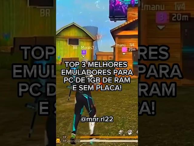 Top 3 emuladores para pc fraco com 1gb de ram e sem placa! #shorts