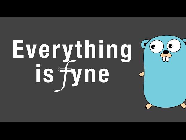 Building a Go GUI app with Fyne (Live Coding)