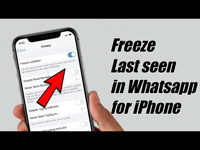 Freeze Your Last Seen On Whatsapp in iPhone | How to freeze last seen on whatsapp in ios (iPhone)