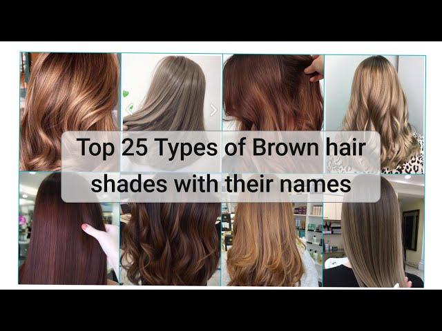 25+ Types Of Brown Hair Dye Shades With Their Names !!! 2023 Trending Brown Hair Color Shades