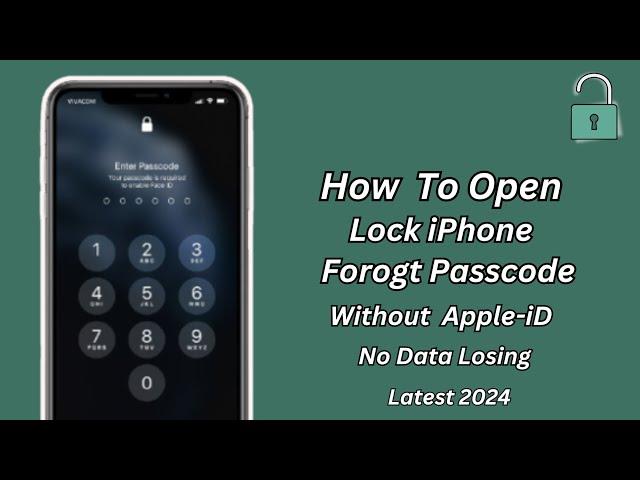 How To Open Locked iPhone Passcode Without Data Losing! Unlock iPhone if Forgot Password! 2024