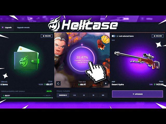 I TRIED TO GET AWP FADE ON HELLCASE ! HELLCASE PROMO CODE 2024 ! HELLCASE GIVEAWAY 2024 !