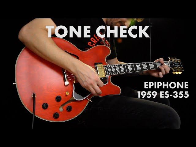 TONE CHECK: Epiphone 1959 ES-355 Guitar Demo | Cream City Music