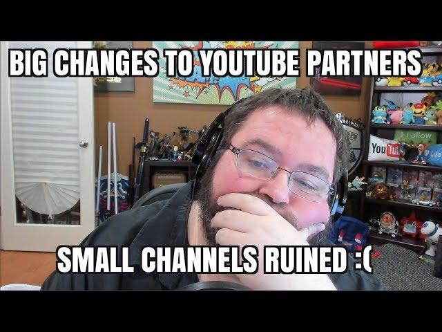 BIG Changes to Youtube Partner Program DESTROYING Small Creators