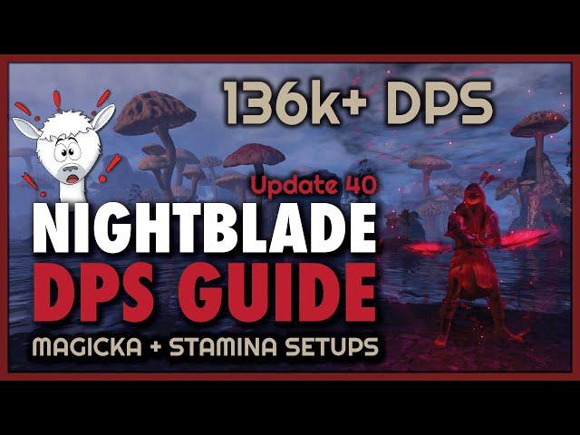 Nightblade DPS Guide | 136k+ DPS Setups | Magicka & Stamina Builds | Update 40 ESO