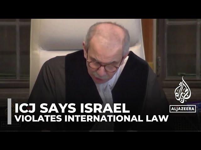 Occupied Palestinian territory: ICJ says Israel’s presence violates international law