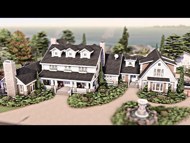 HUGE FAMILY HOUSE  The Sims 4 Speed Build | No CC