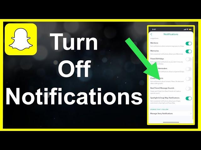 How To Turn Off Snapchat Notifications